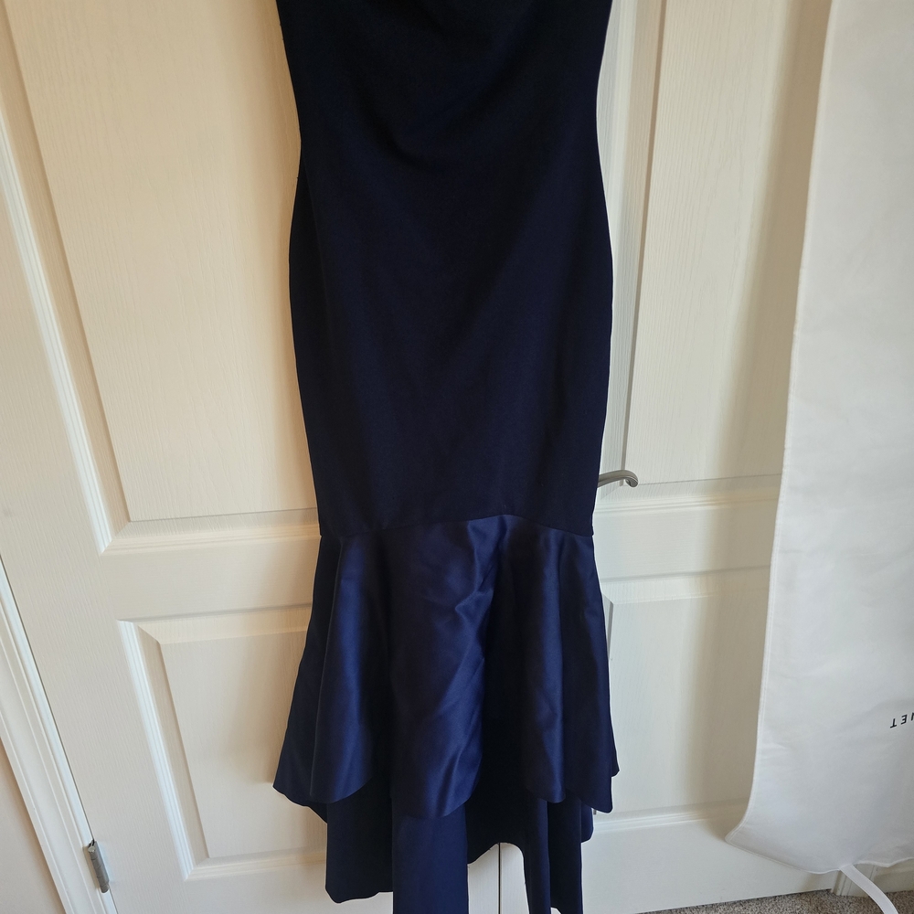 Navy Mermaid Hem Dress